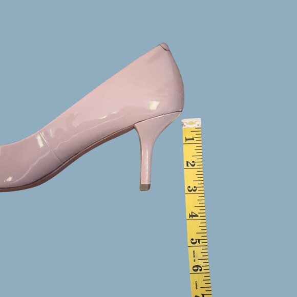 Coach Patent Leather Two-Tone Pumps – Size 8.5 | Blush & Black Classic. w/ Box - Picture 8 of 10